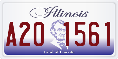 IL license plate A201561