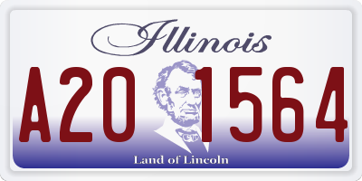 IL license plate A201564