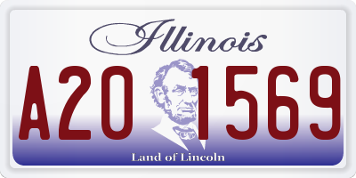IL license plate A201569