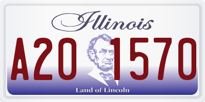 IL license plate A201570