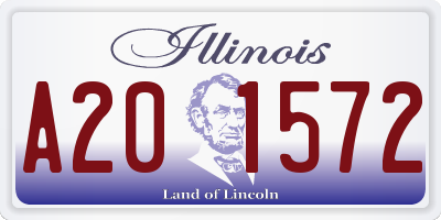IL license plate A201572