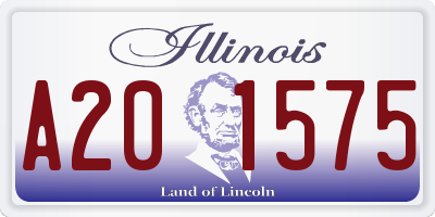 IL license plate A201575