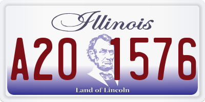 IL license plate A201576