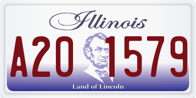 IL license plate A201579