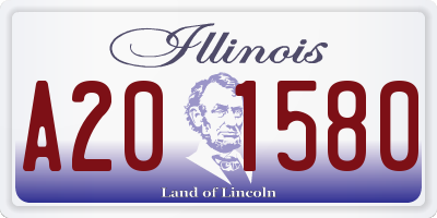 IL license plate A201580