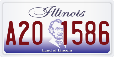 IL license plate A201586