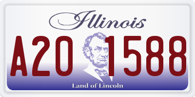 IL license plate A201588