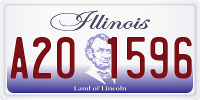 IL license plate A201596
