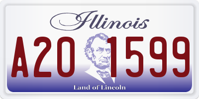 IL license plate A201599