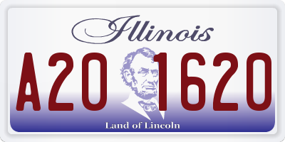 IL license plate A201620