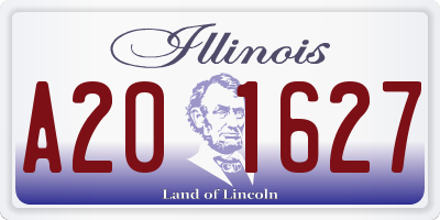 IL license plate A201627