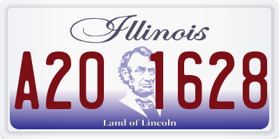 IL license plate A201628