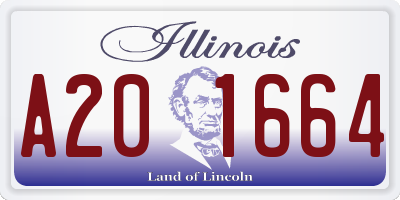 IL license plate A201664