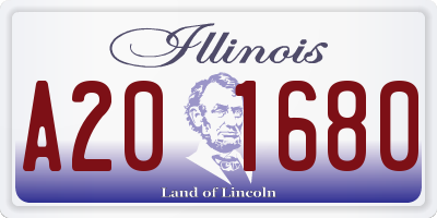 IL license plate A201680