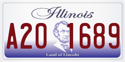 IL license plate A201689