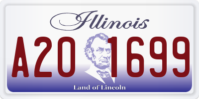 IL license plate A201699
