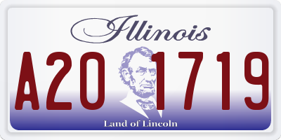 IL license plate A201719
