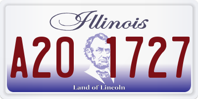 IL license plate A201727