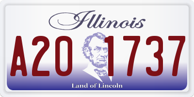 IL license plate A201737