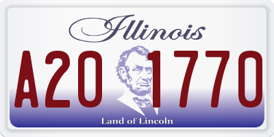 IL license plate A201770