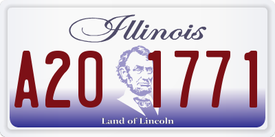 IL license plate A201771