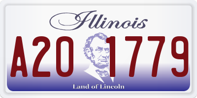 IL license plate A201779
