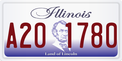 IL license plate A201780