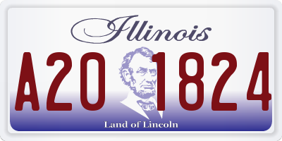 IL license plate A201824