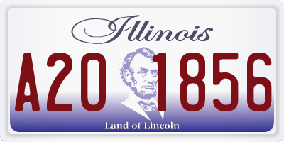 IL license plate A201856