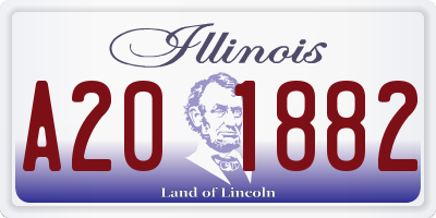 IL license plate A201882
