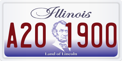 IL license plate A201900