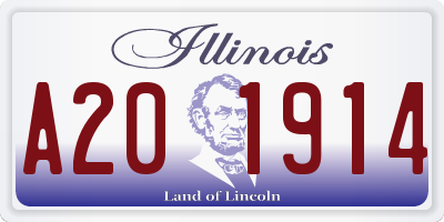 IL license plate A201914