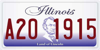IL license plate A201915