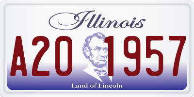 IL license plate A201957