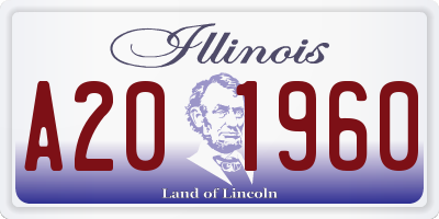 IL license plate A201960