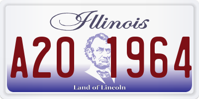 IL license plate A201964