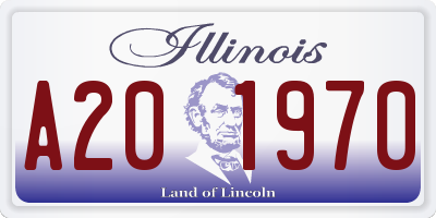 IL license plate A201970