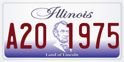 IL license plate A201975