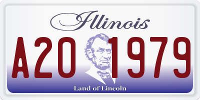 IL license plate A201979