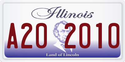 IL license plate A202010