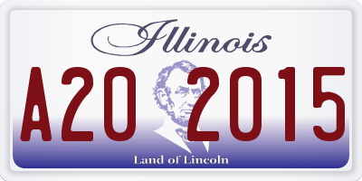IL license plate A202015