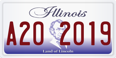 IL license plate A202019