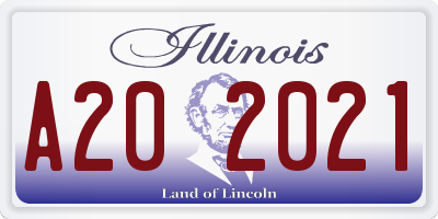 IL license plate A202021