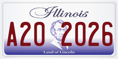 IL license plate A202026