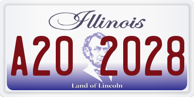 IL license plate A202028