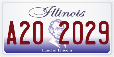 IL license plate A202029