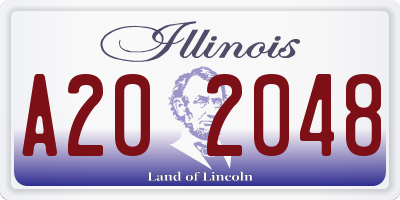 IL license plate A202048