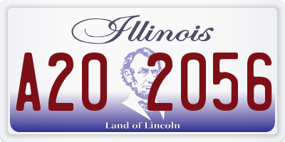 IL license plate A202056