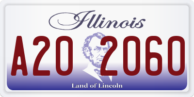 IL license plate A202060