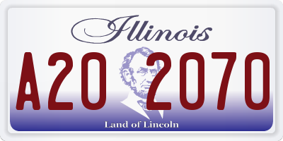 IL license plate A202070